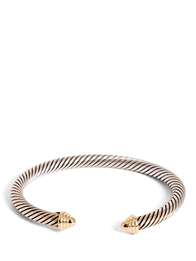 David Yurman 18K Gold Cuff Bracelet Silver-designer resale