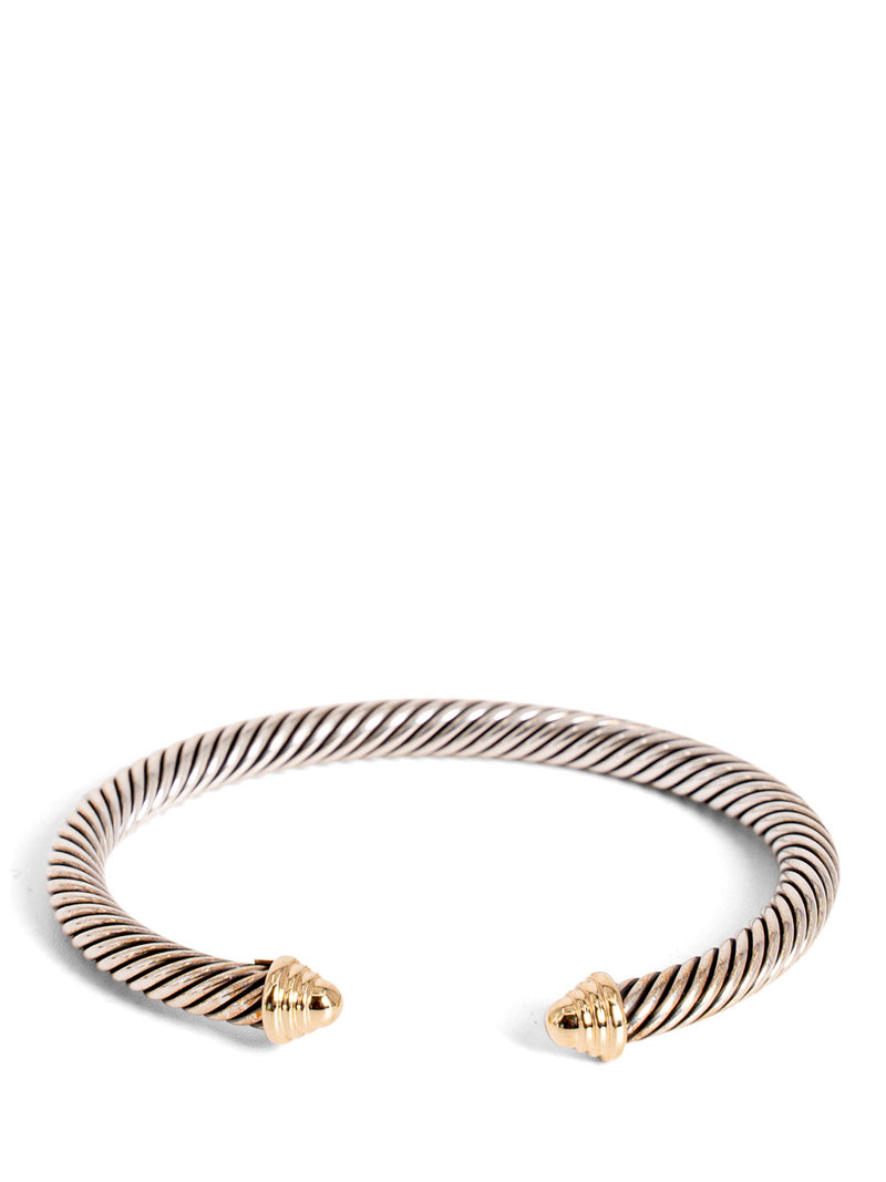 David Yurman 18K Gold Cuff Bracelet Silver-designer resale