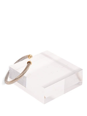 David Yurman 18K Gold Cuff Bracelet Silver-designer resale