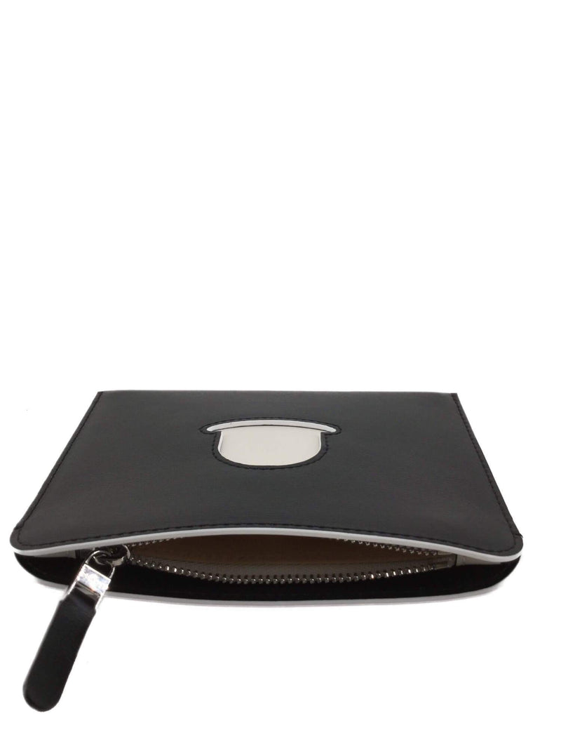 Delvaux Rene Magritte Pouch Wallet Black-designer resale