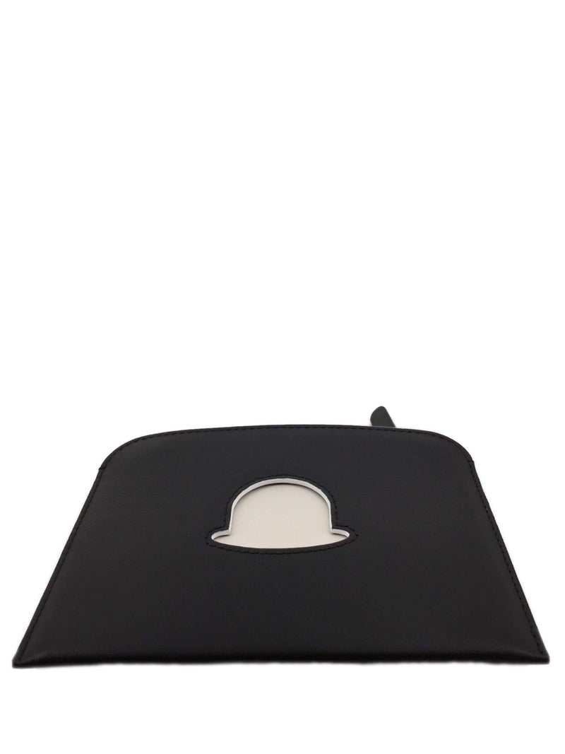Delvaux Rene Magritte Pouch Wallet Black-designer resale