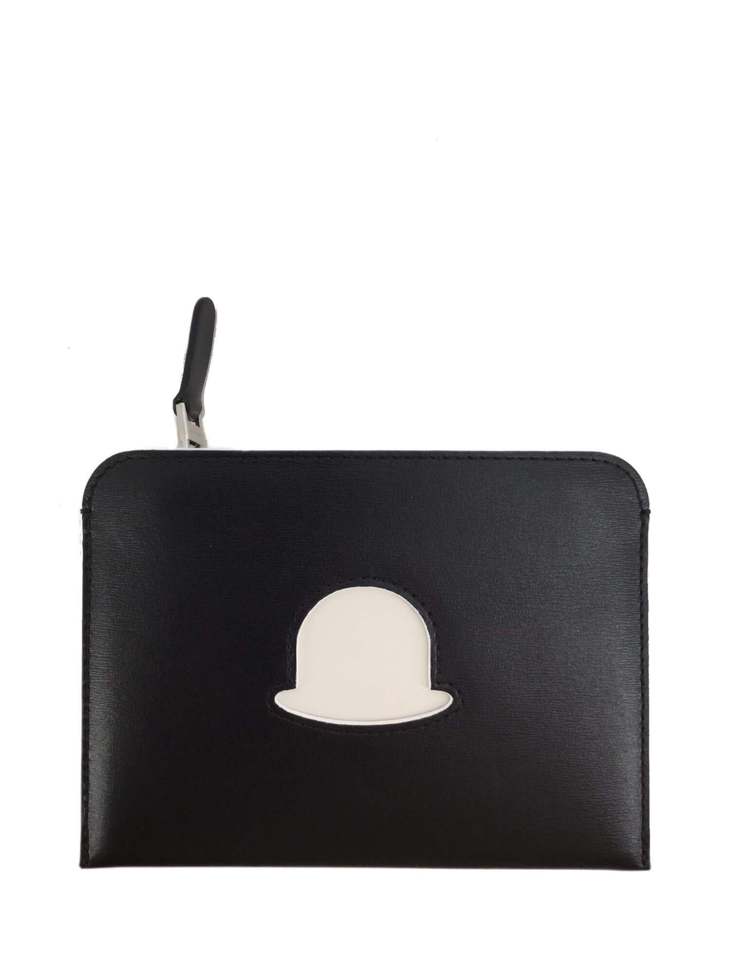 Delvaux Rene Magritte Pouch Wallet Black-designer resale