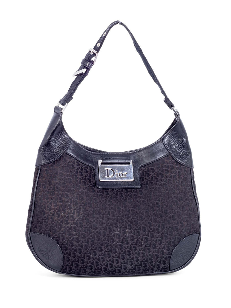 Dior Leather Diorisima Hobo Bag Black-designer resale