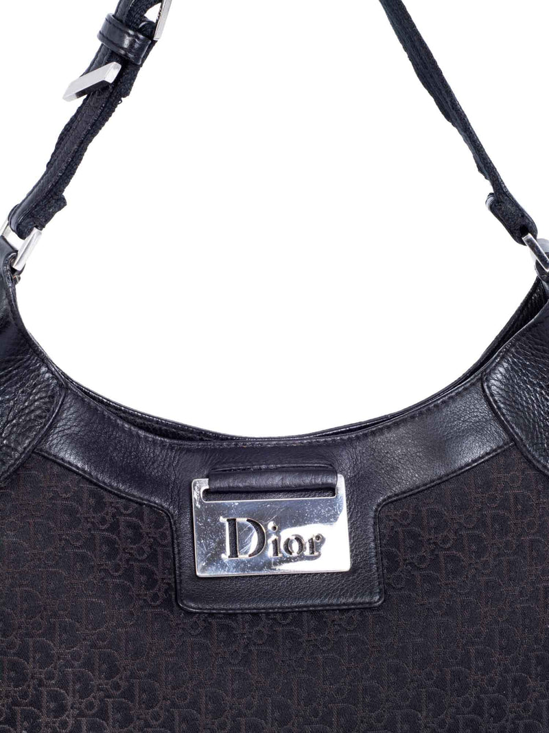 Dior Leather Diorisima Hobo Bag Black-designer resale