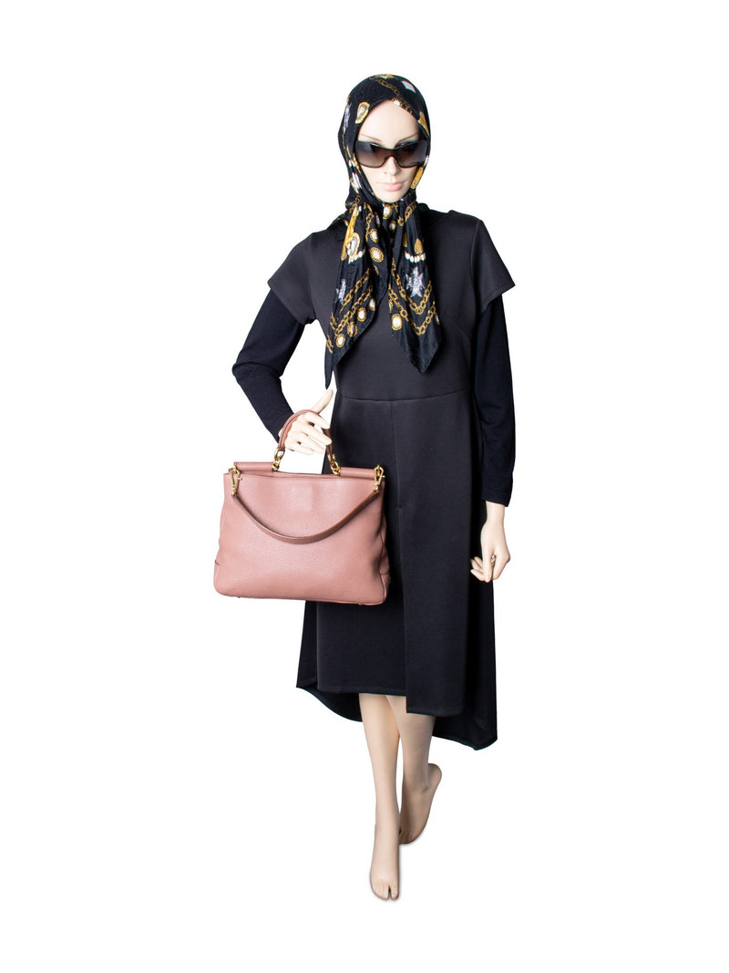 Dolce & Gabbana Leather Miss Sicily Bag Dusty Rose-designer resale