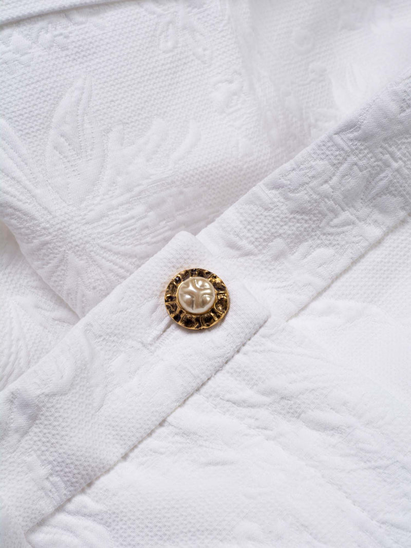 Dolce & Gabbana Runway Cotton Pleated Shorts White-designer resale