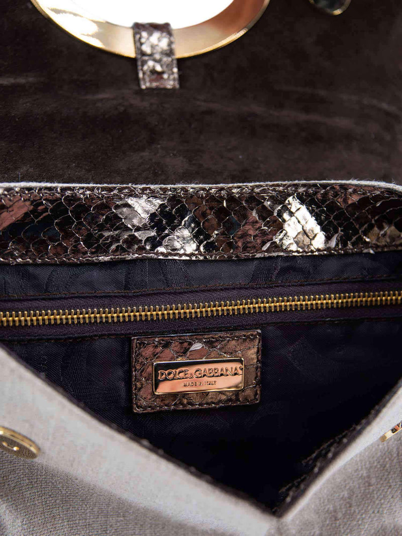 Dolce and gabbana snakeskin bag clearance