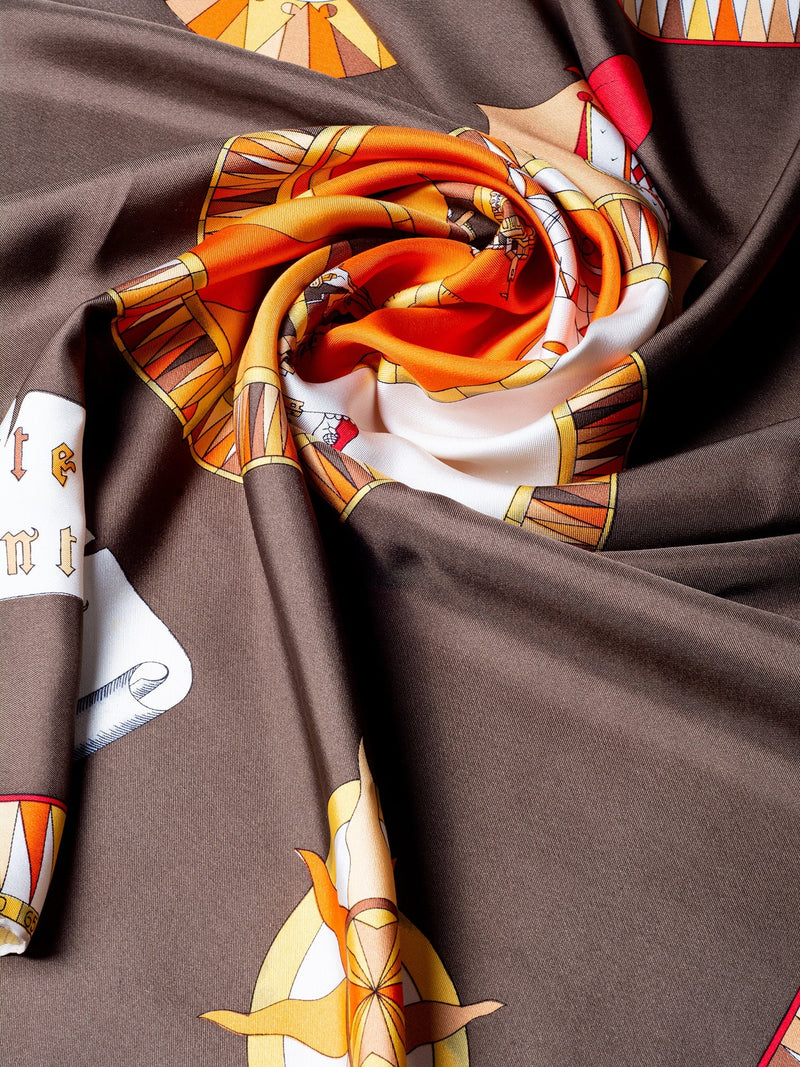 Emilio Pucci Silk Monte Carlo 100 Year Anniversary Scarf Mulitcolor-designer resale