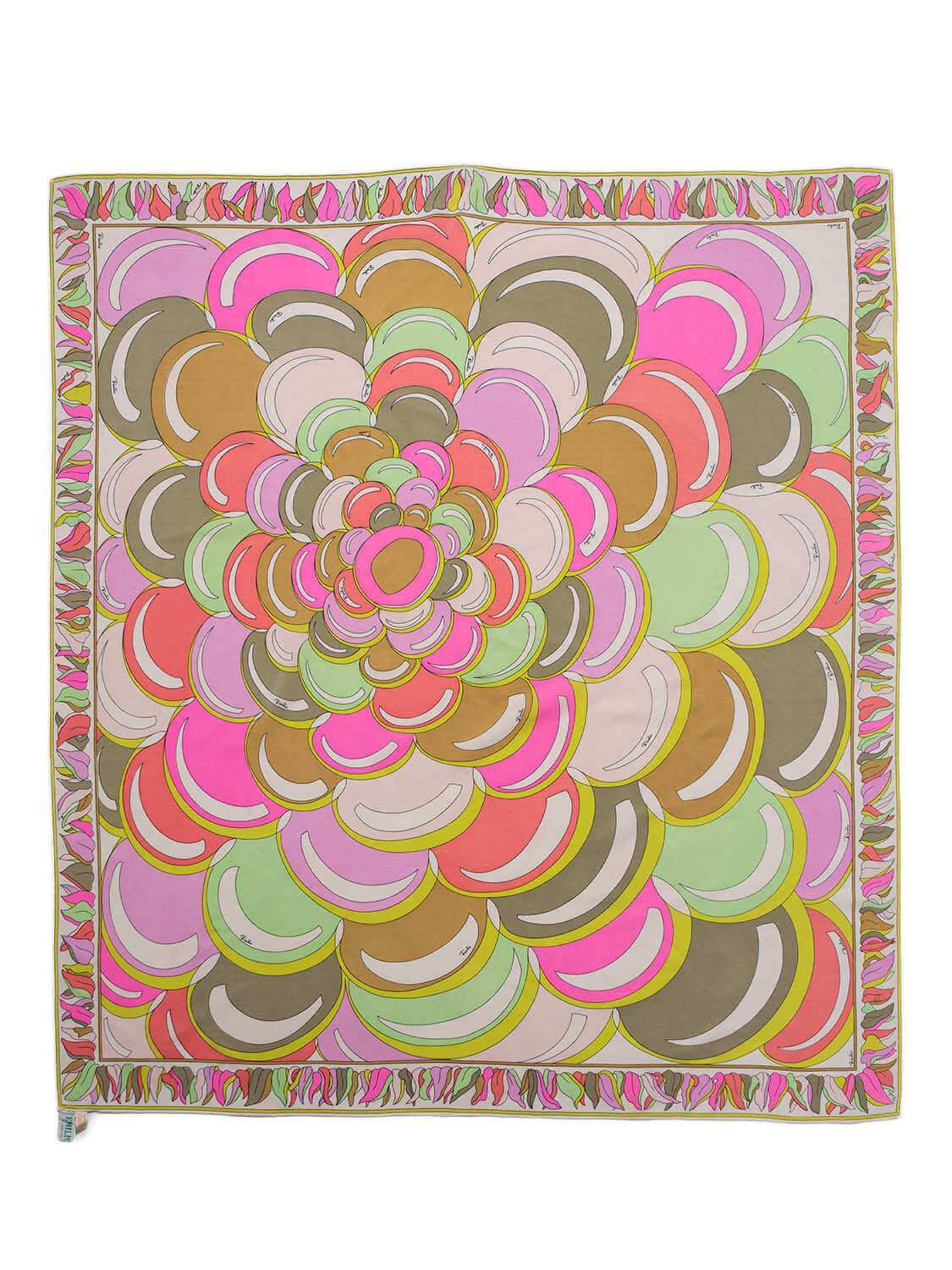 Emilio Pucci Silk Scarf 90 Multicolor-designer resale