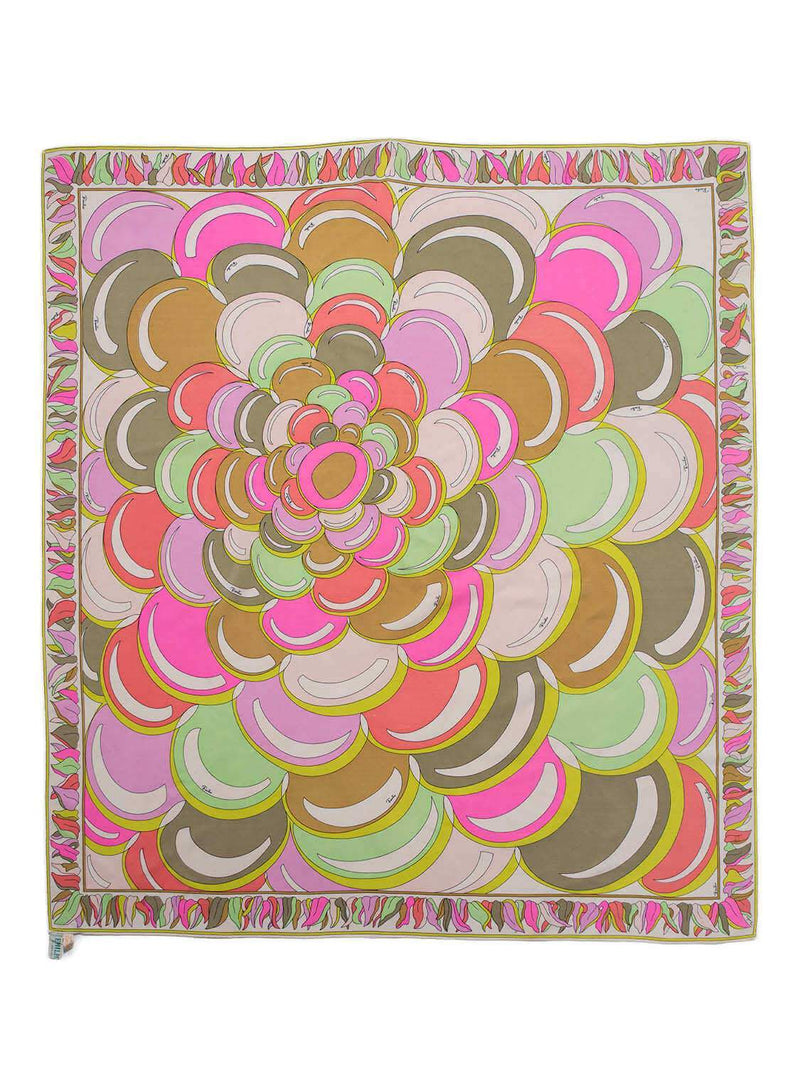 Emilio Pucci Silk Scarf 90 Multicolor-designer resale