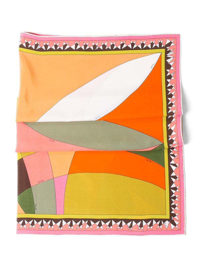 Emilio Pucci Vintage Silk Scarf Multicolor-designer resale