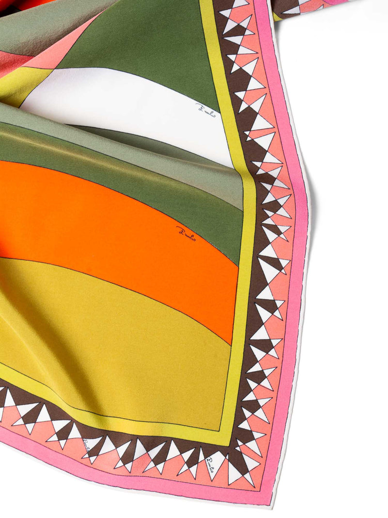 Emilio Pucci Vintage Silk Scarf Multicolor-designer resale