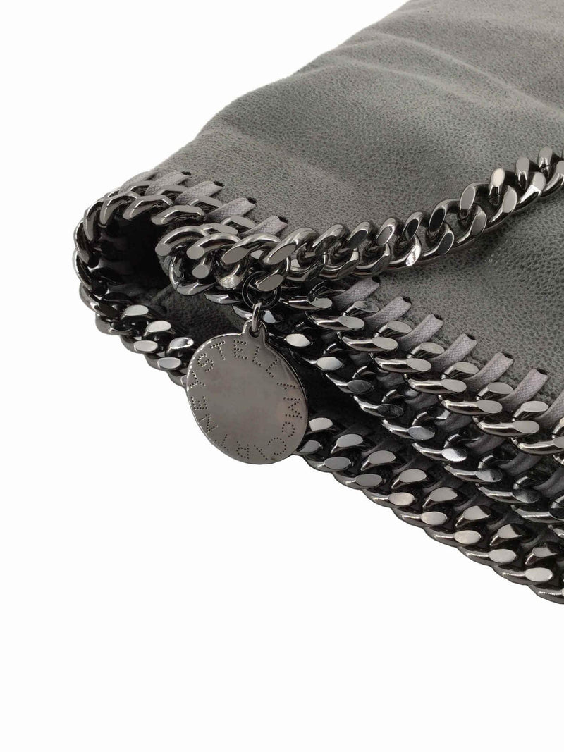 Falabella Shaggy Deer Flap Shoulder Bag Grey-designer resale