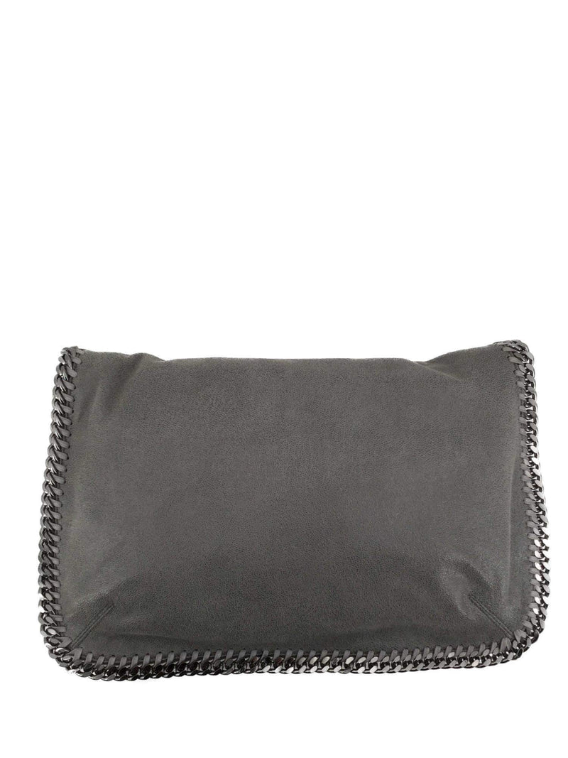 Falabella Shaggy Deer Flap Shoulder Bag Grey-designer resale