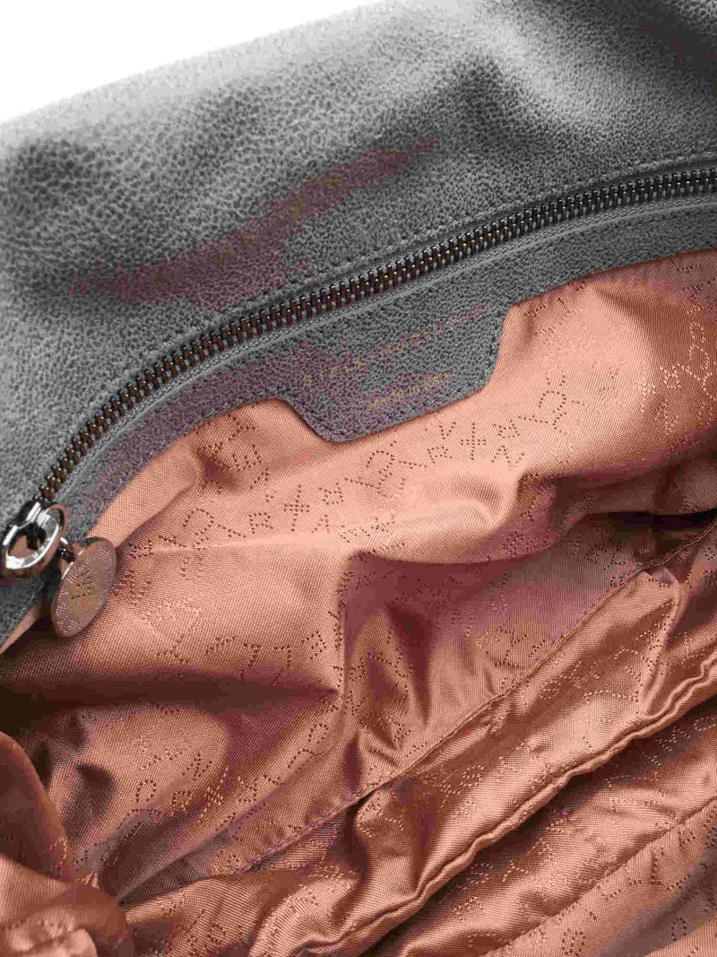 Falabella Shaggy Deer Flap Shoulder Bag Grey-designer resale