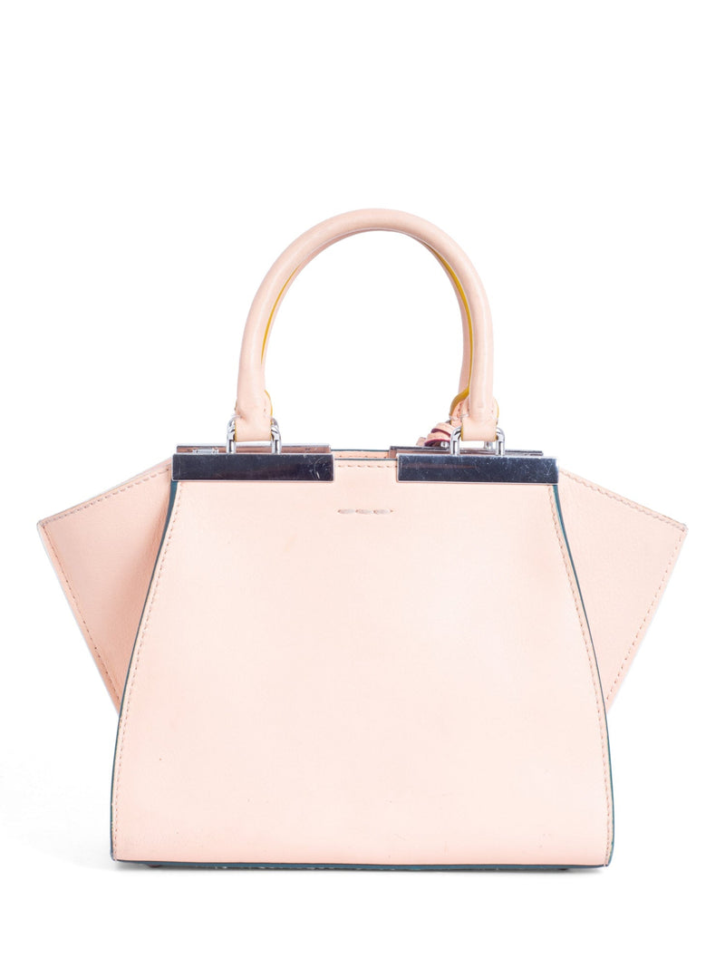 Fendi Leather Top Handle Bag Nude-designer resale