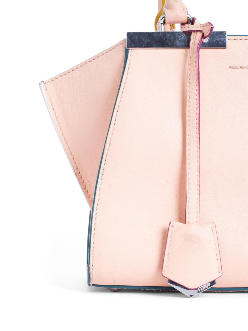 Fendi Leather Top Handle Bag Nude-designer resale