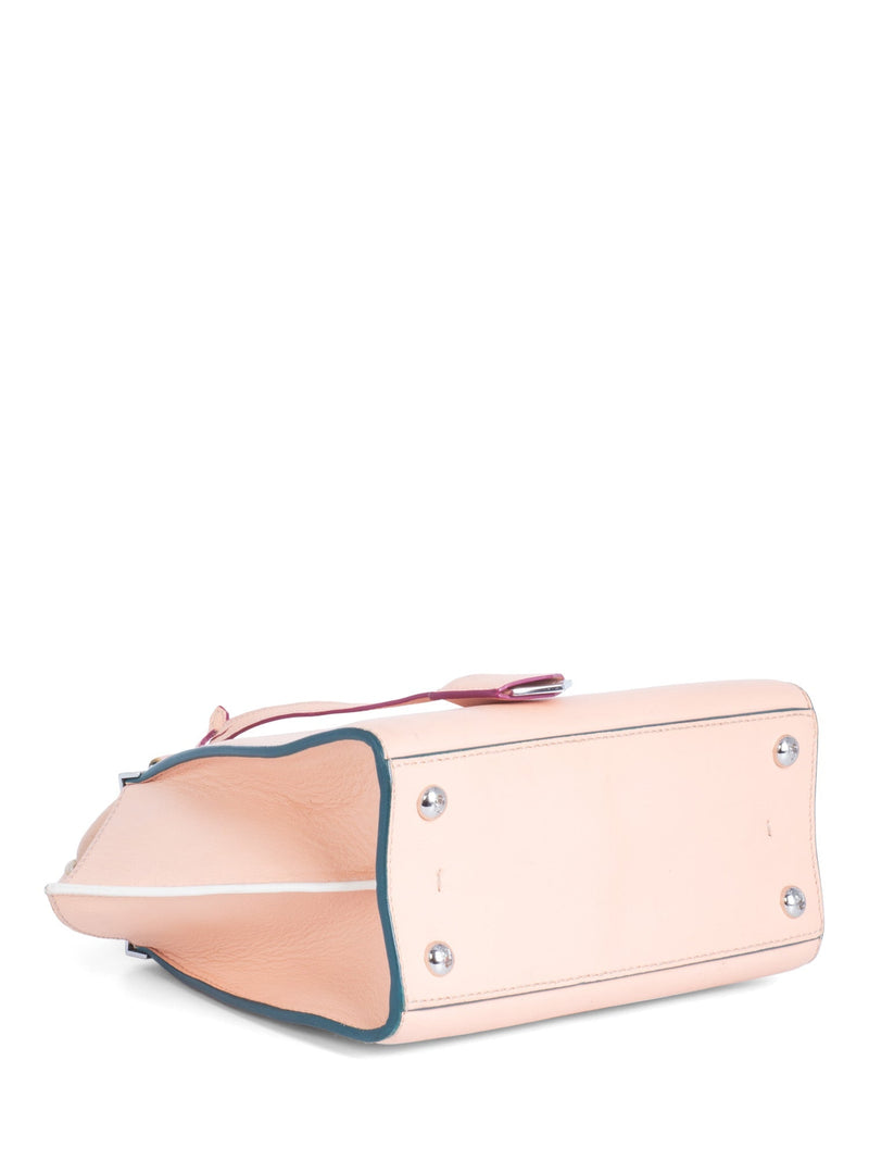 Fendi Leather Top Handle Bag Nude-designer resale
