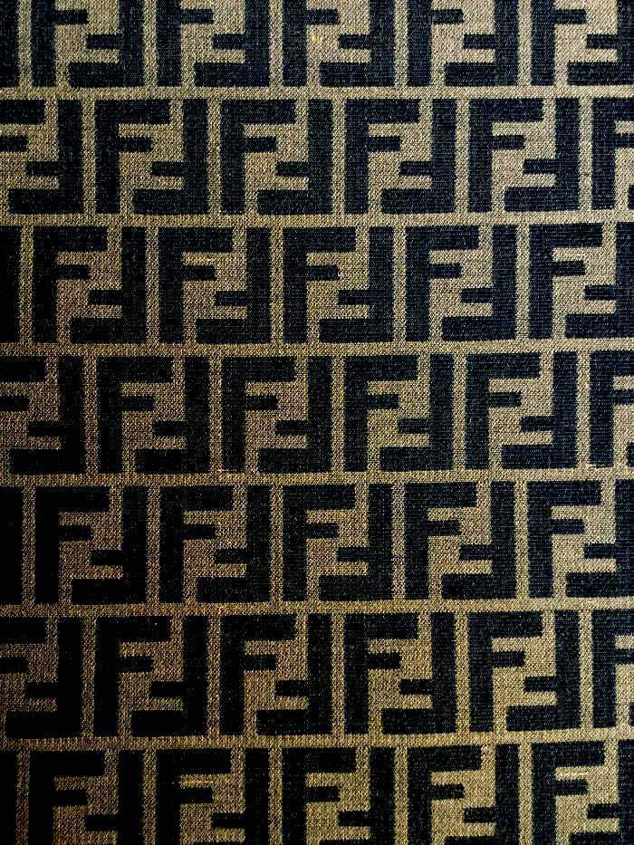 Fendi Monogram 60 Weekend Travel Luggage Bag Brown-designer resale