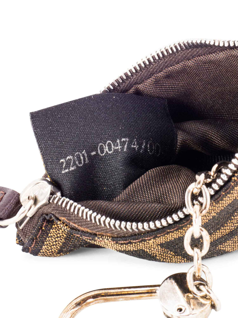 Fendi Monogram Zuca Card Wallet Brown-designer resale