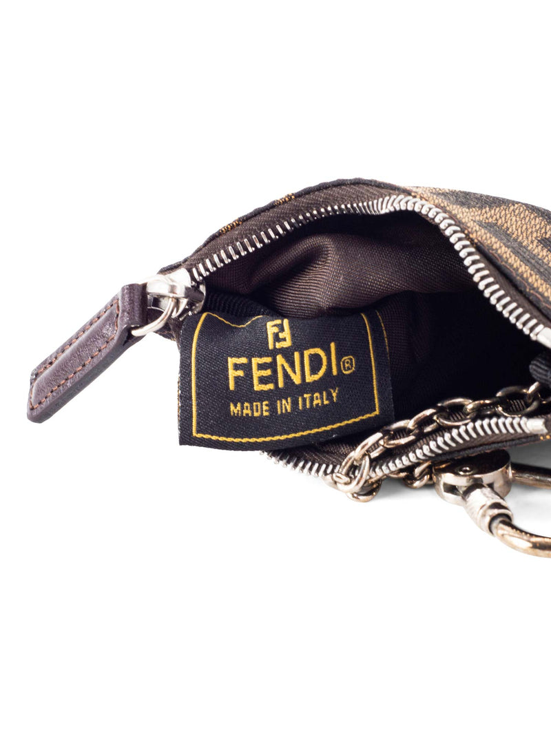Fendi Monogram Zuca Card Wallet Brown-designer resale