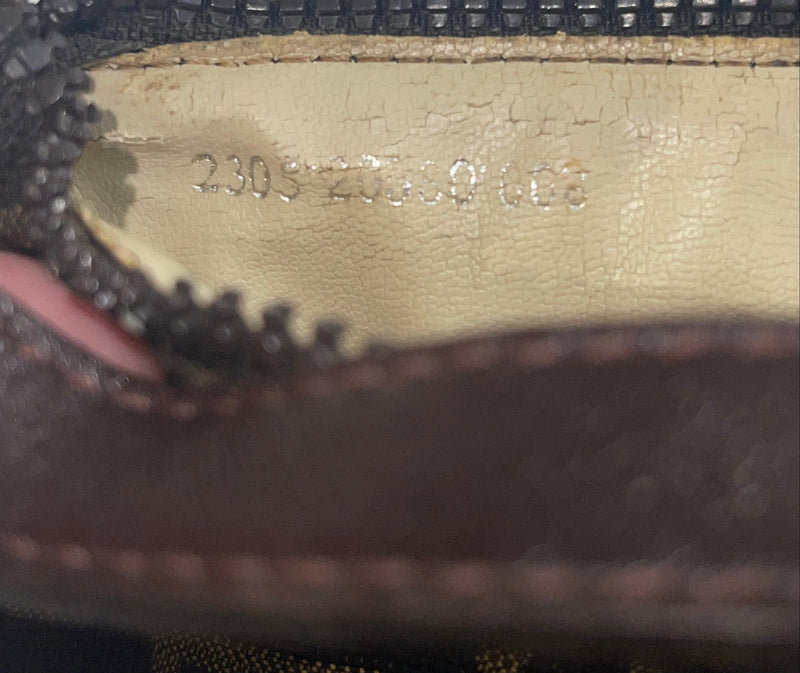 Fendi Monogram Zucca "Tobacco" Mini Pochette Brown-designer resale
