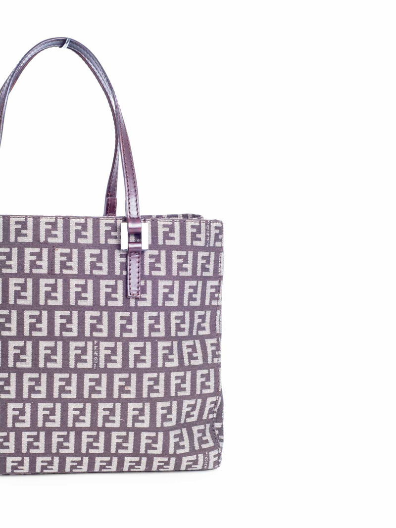 Fendi Zucca Canvas Mini Shopper Bag Brown-designer resale