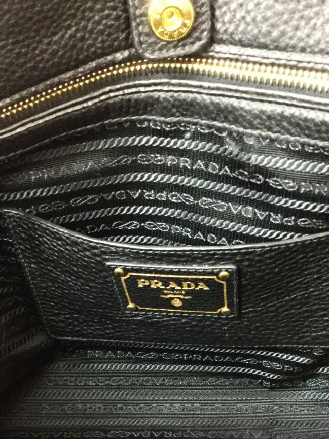 Galleria Tote Bag Black Pebbled Leather Strap Gold Hardware-designer resale