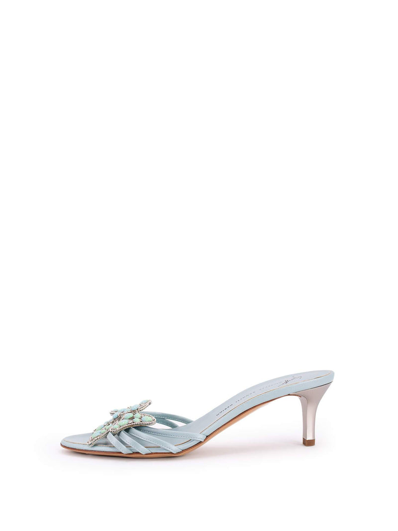 Giuzeppe Zanotti Butterfly Sandals Blue-designer resale