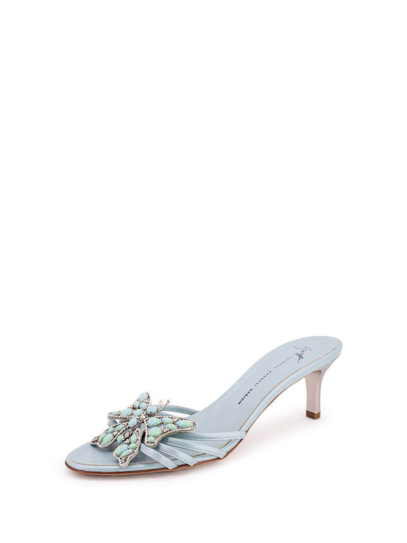Giuzeppe Zanotti Butterfly Sandals Blue-designer resale
