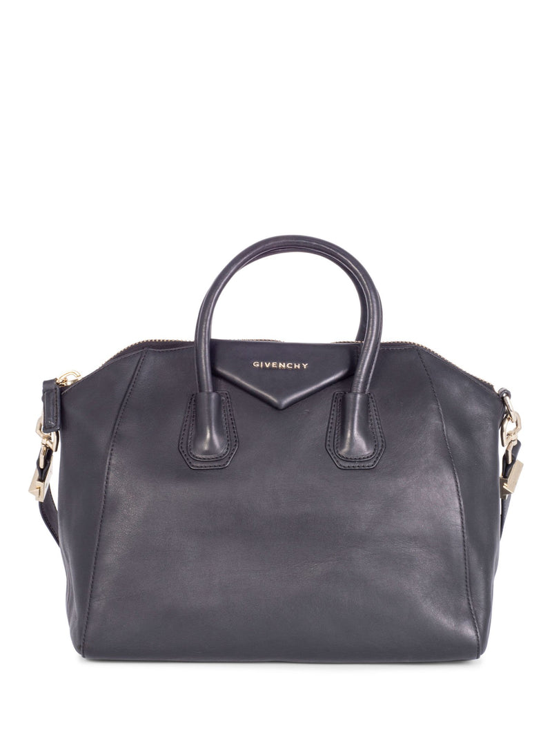 Givenchy Leather Medium Antigona Bag Black-designer resale