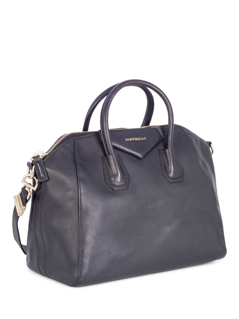 Givenchy Leather Medium Antigona Bag Black-designer resale