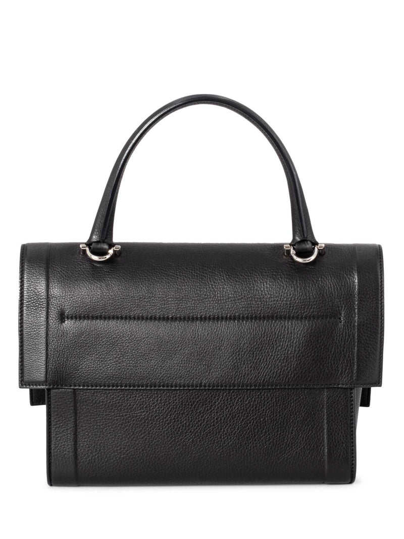 Givenchy Leather Shark Satchel Bag Black-designer resale