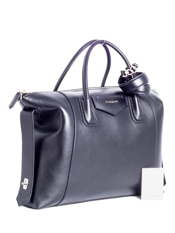 Givenchy Soft Leather Large Antigona Bag Black-designer resale