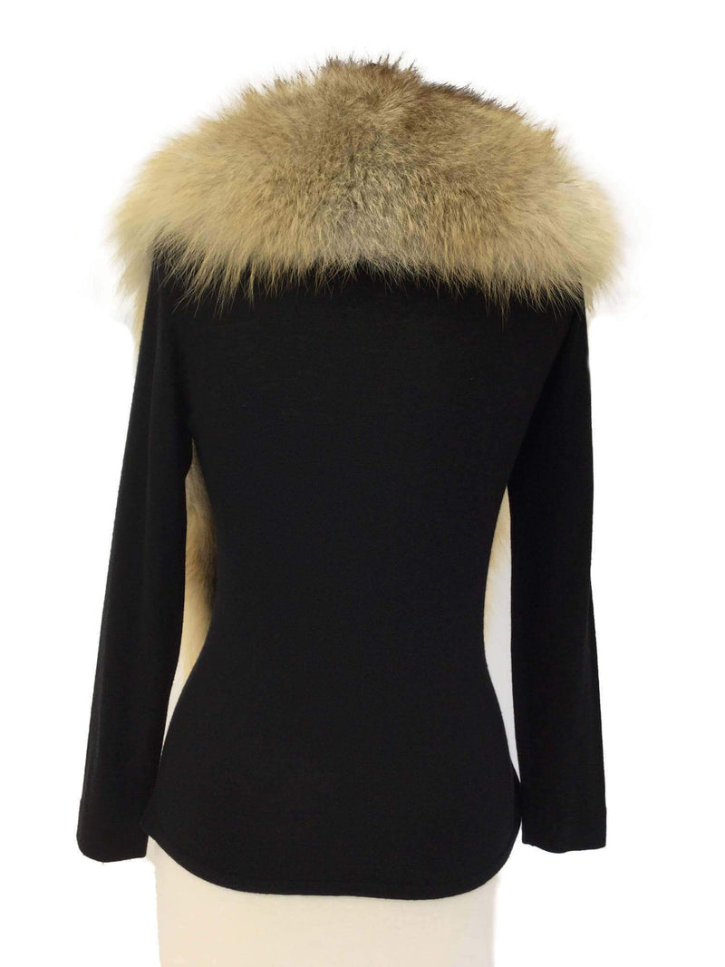 Gold Fox Fur Scarf Vest-designer resale