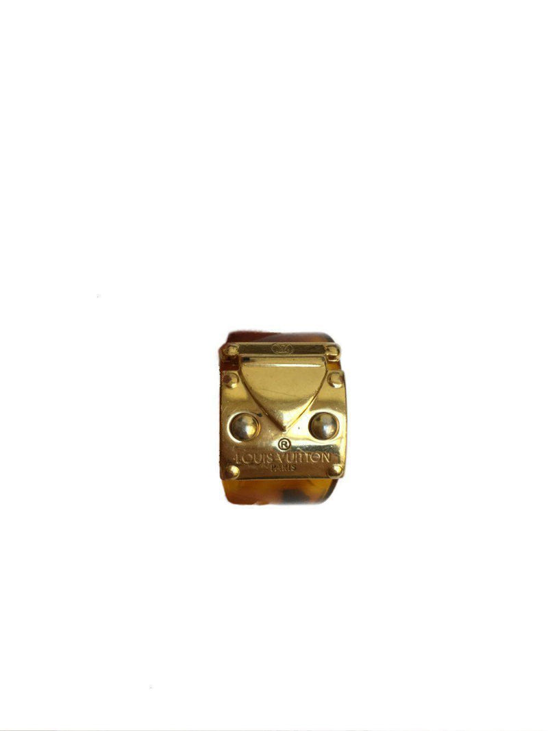 Gold Lock Me Ring-designer resale
