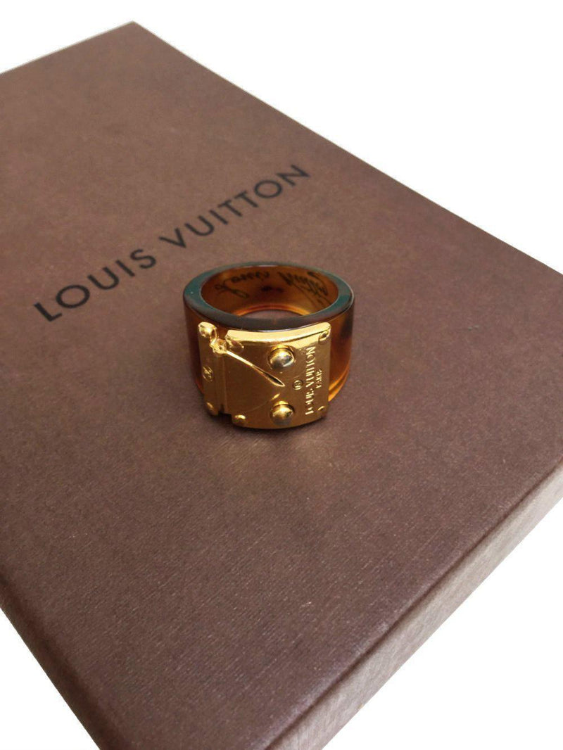 Louis Vuitton Vintage Louis Vuitton Gold-tone Brass Combination Lock