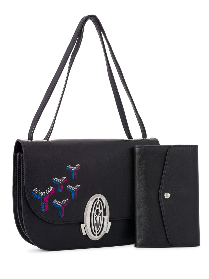 Goyard Leather Special Edition 233 Bag Black-designer resale
