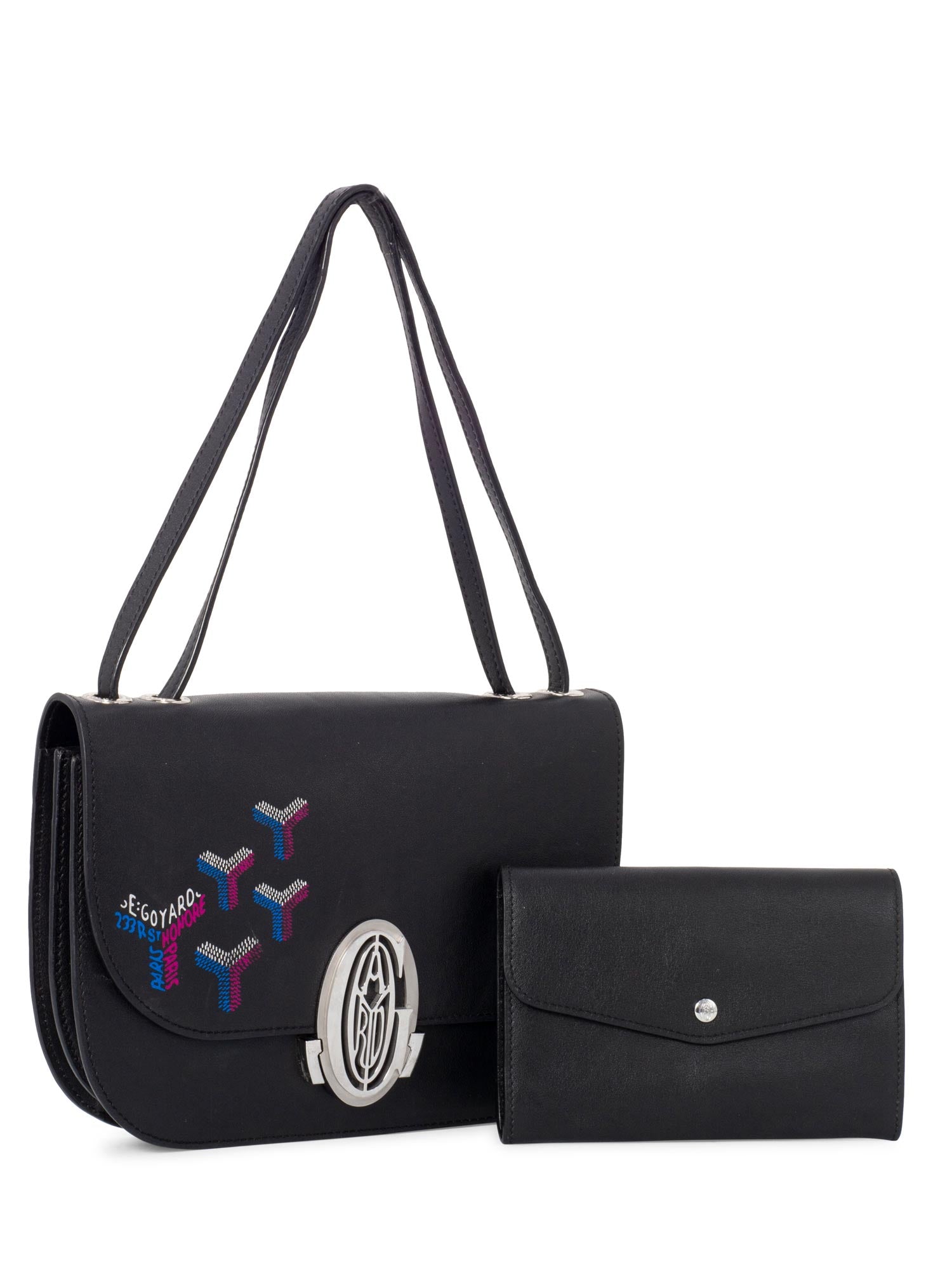 Goyard Leather Special Edition 233 Bag Black-designer resale
