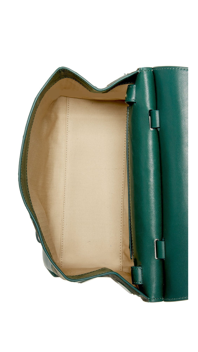 Green Patchwork Mini Avenue Messenger Bag-designer resale