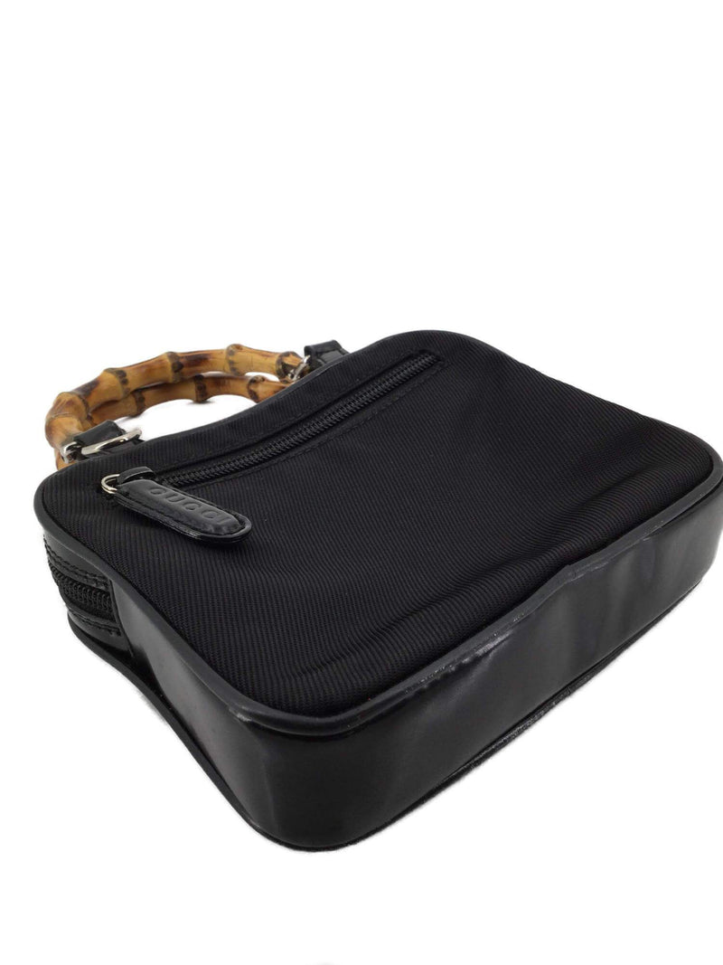 Gucci Bamboo Top Handle Mini Bag Black-designer resale