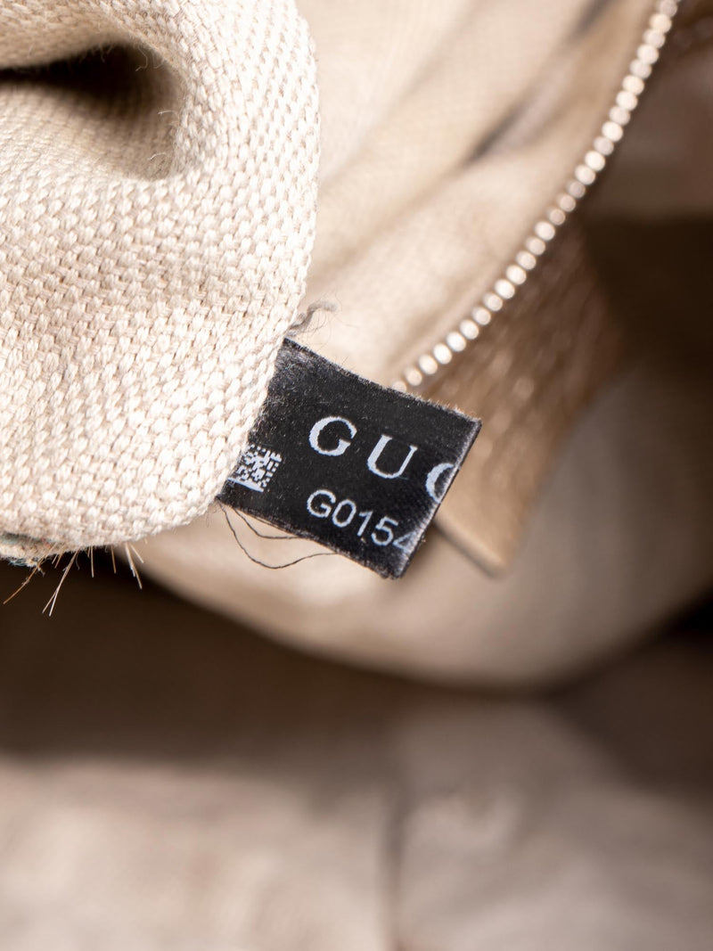 Gucci GG Logo Pebble Leather Soho Shopper Bag Gold-designer resale
