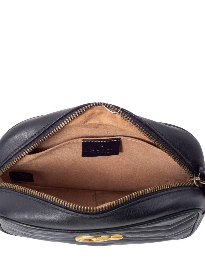 Gucci GG Marmont Small Messenger Bag Black-designer resale