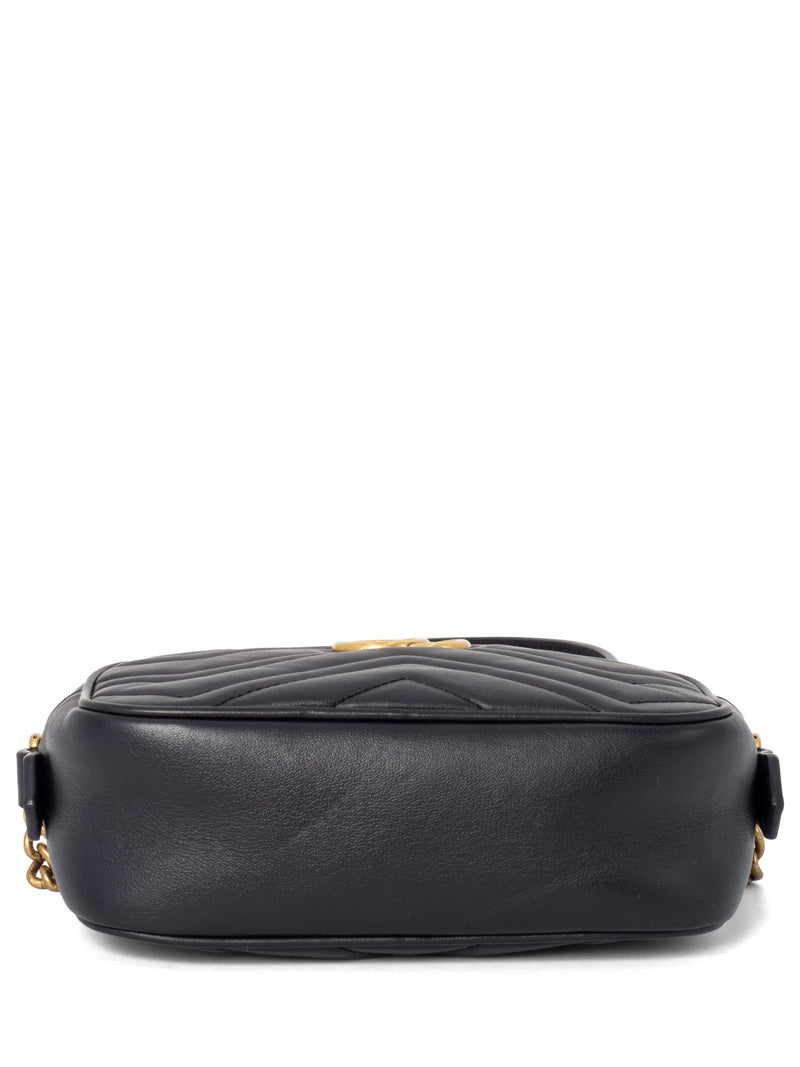Gucci GG Marmont Small Messenger Bag Black-designer resale