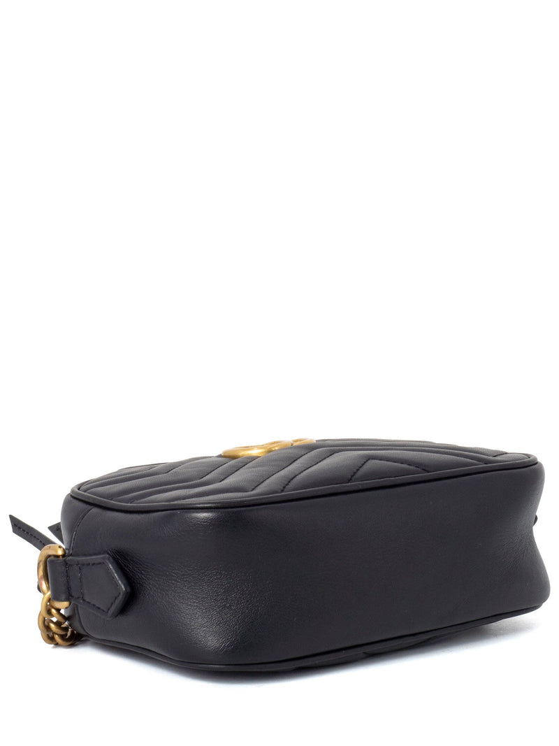 Gucci GG Marmont Small Messenger Bag Black-designer resale