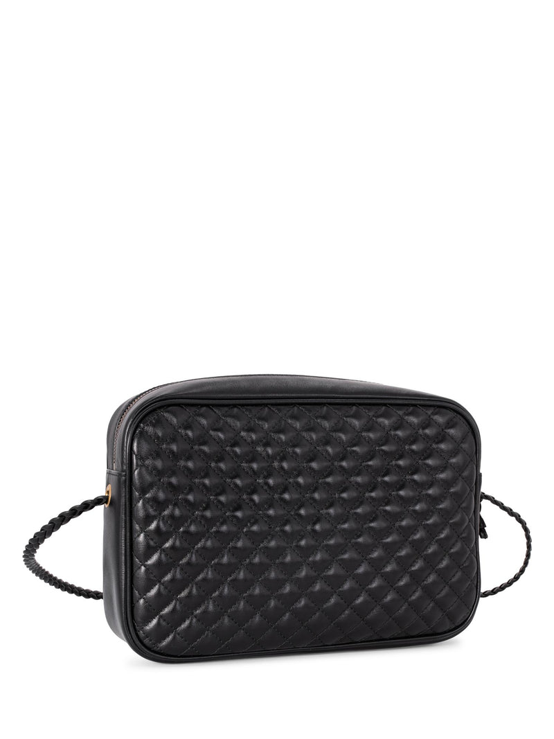 Gucci GG Marmont Web Stripe Messenger Bag Black-designer resale