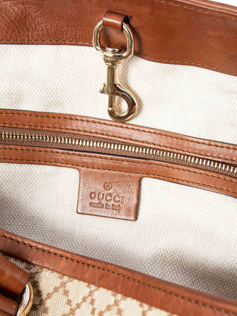 Gucci GG Monogram Shopper Bag Brown-designer resale