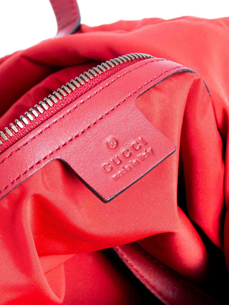 Gucci GG Neo Vintage Drawstring Backpack Red-designer resale