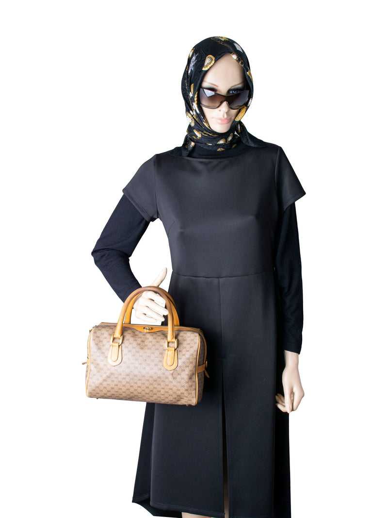 Gucci GG Supreme Boston Bag Brown-designer resale
