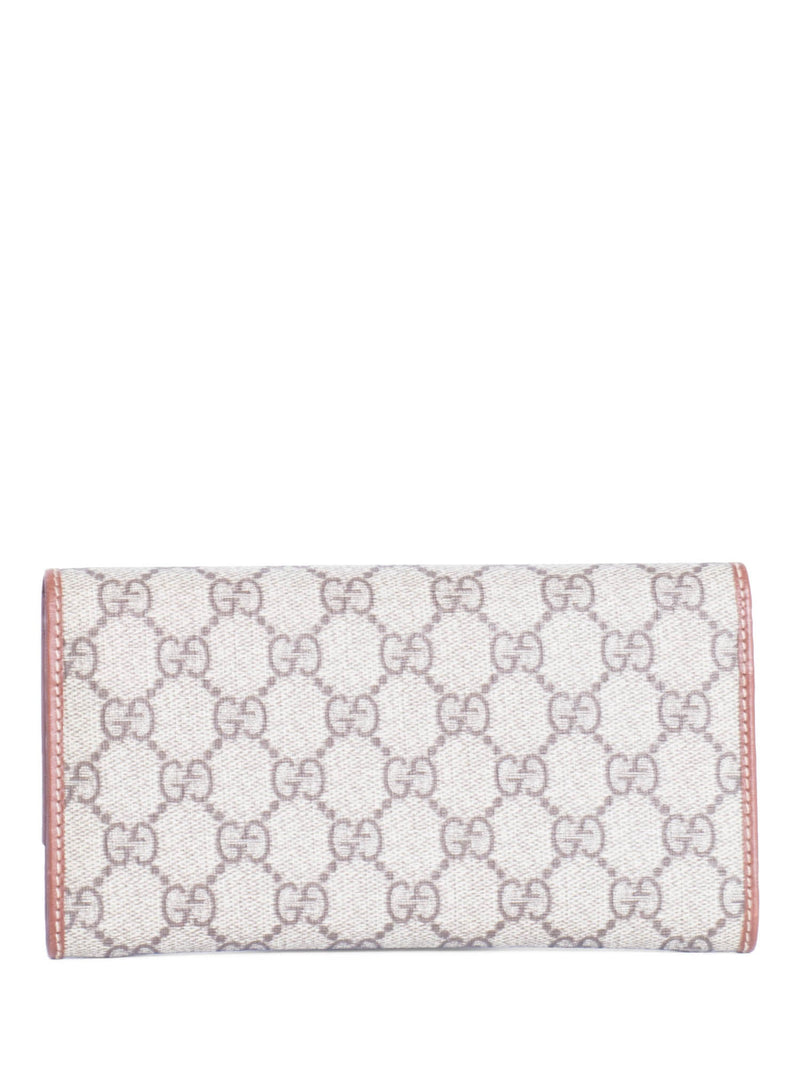 Gucci GG Supreme Continental Long Wallet Brown-designer resale